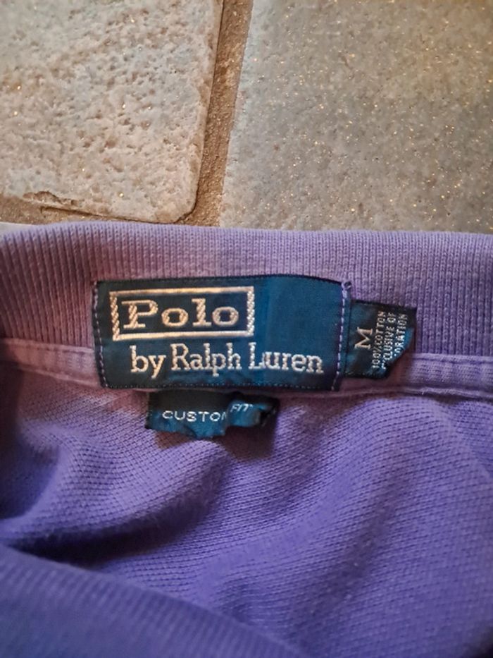 Ralph Lauren polo Mauve manches Longues en taille M - photo numéro 4