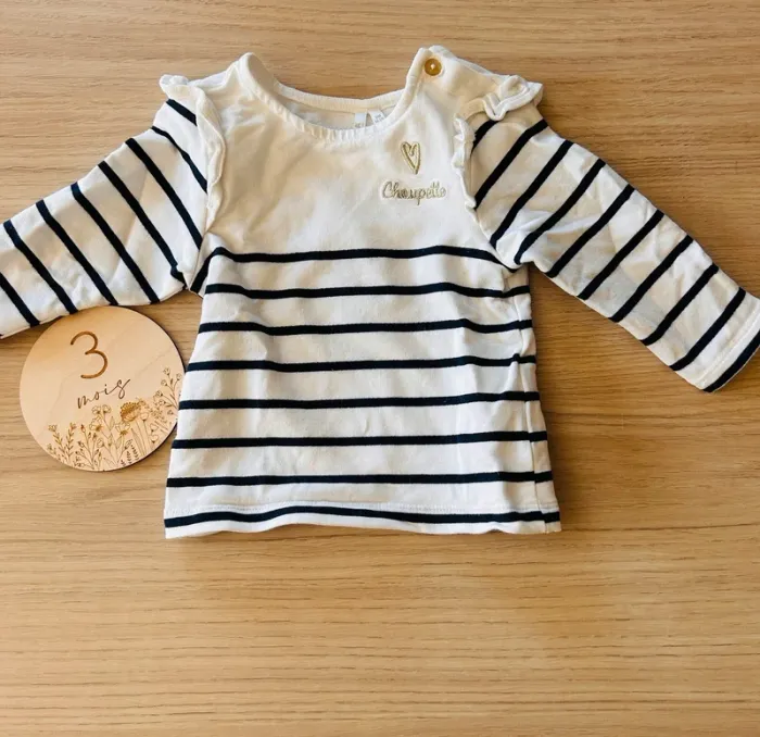 T shirt marinière fille