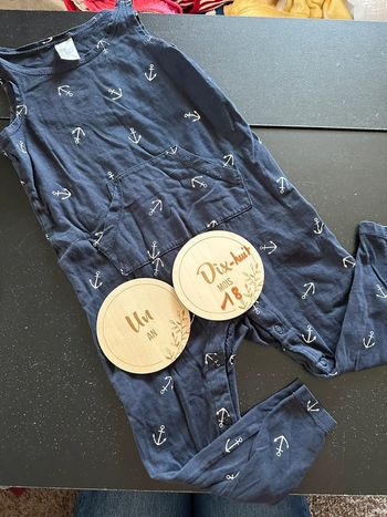 Salopette marinière 12/18mois