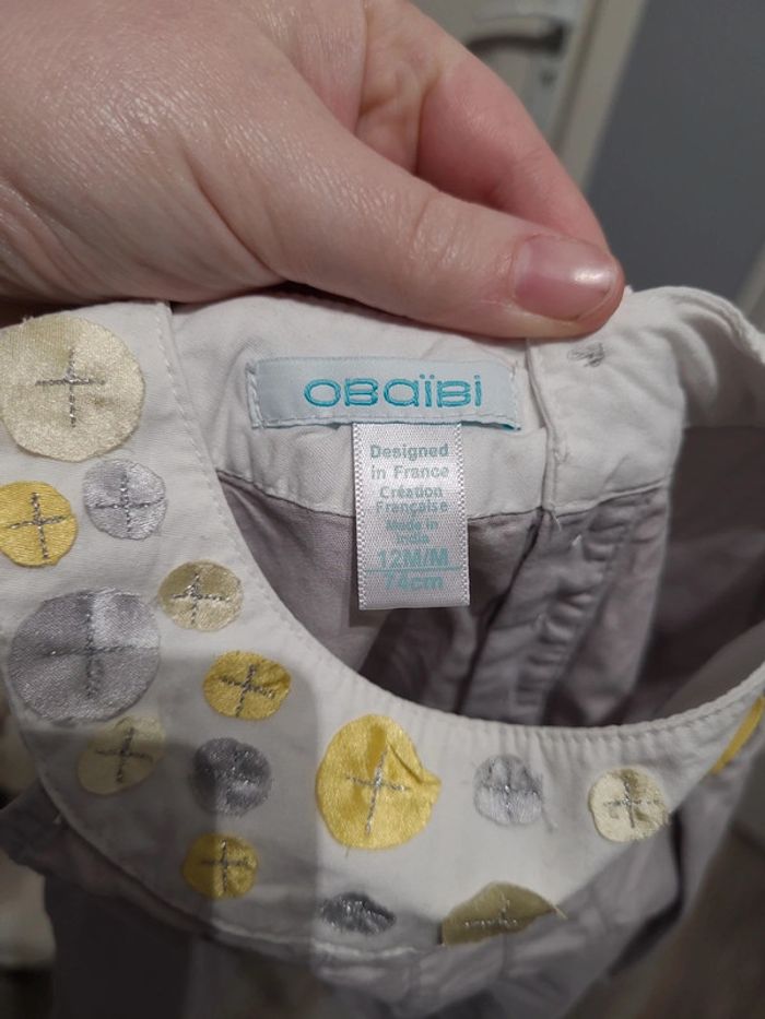 Robe grise et jaune Obaibi - photo numéro 4