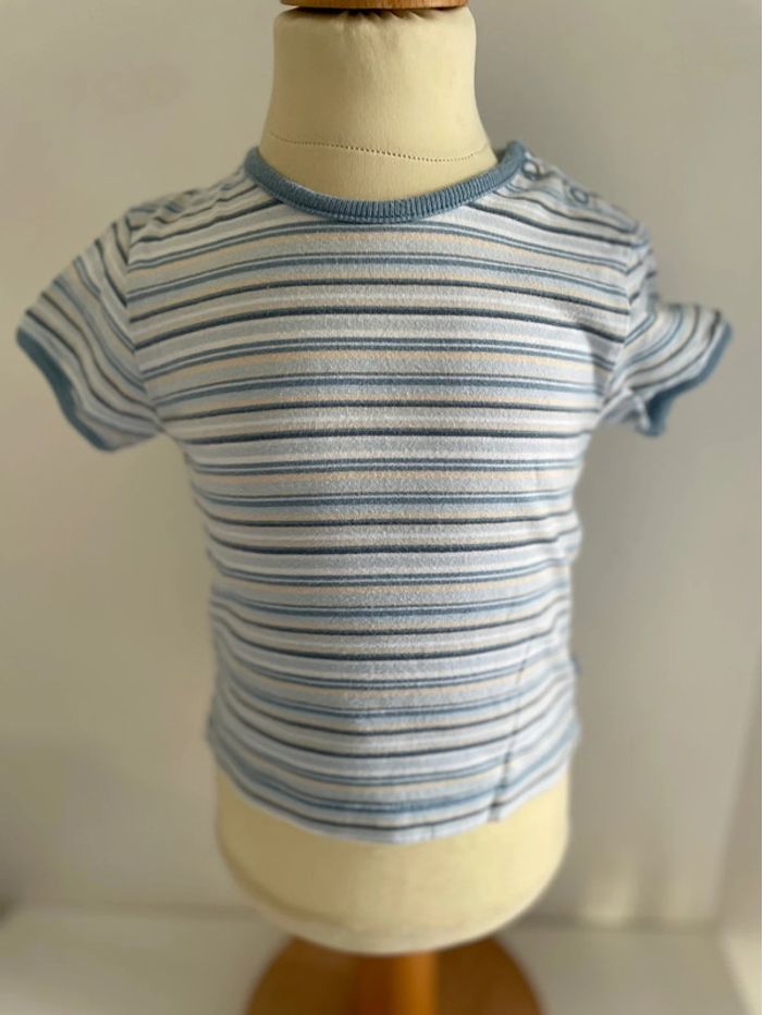 Tee shirt garçon bébe rayé