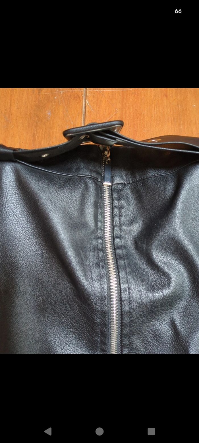 Juppe en similicuir (sky) - photo numéro 5