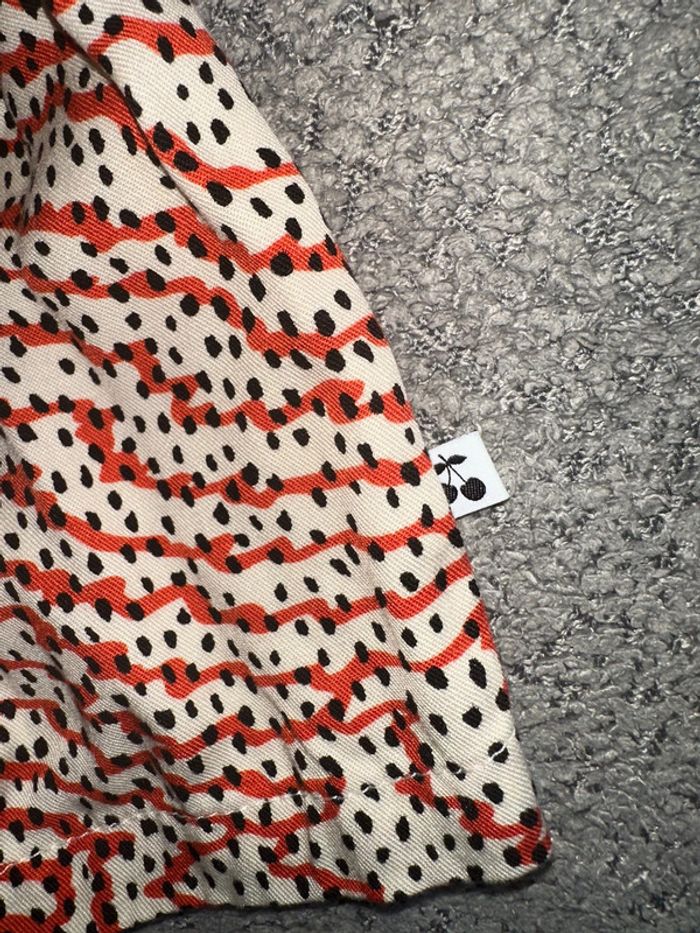 Combi short à motifs orange et noir Le Temps des Cerises - photo numéro 3