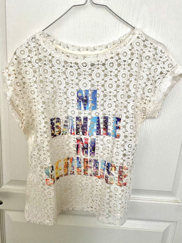 Haut dentelle naf naf