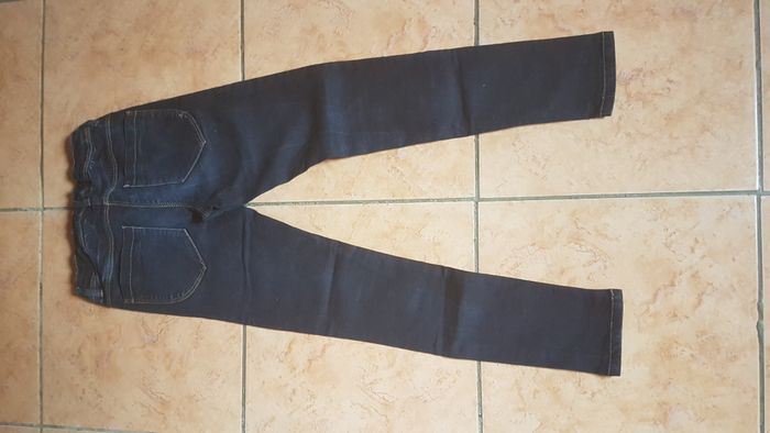Jeans à pression Skinny fit fille 10 ans bleu Kiabi - photo numéro 5