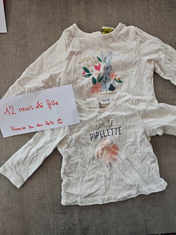 Lot de 2 t-shirts manches longues