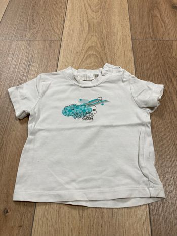 T-shirt blanc nuages