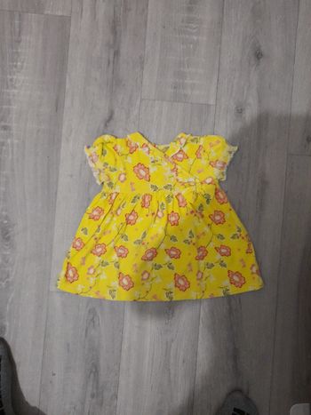 Robe jaune 12 mois