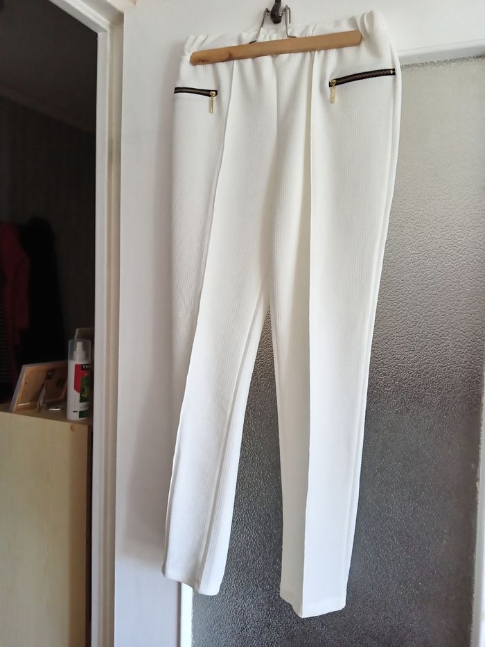Pantalon blanc femme
