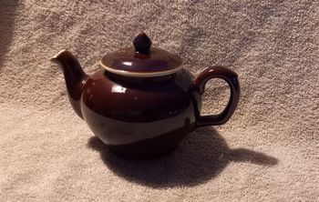 Théière années 60 vintage céramique émaillée