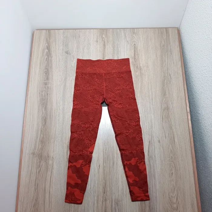 Legging gymshark femme L orangé camouflage - photo numéro 4