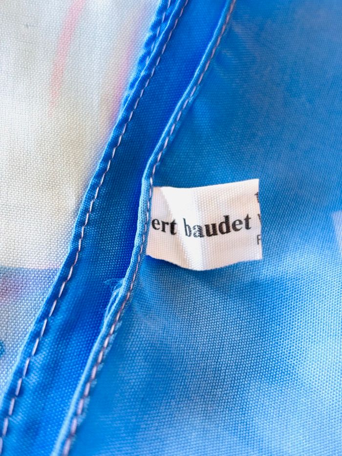 Foulard bleu imprimé fleurs Vertbaudet - photo numéro 3