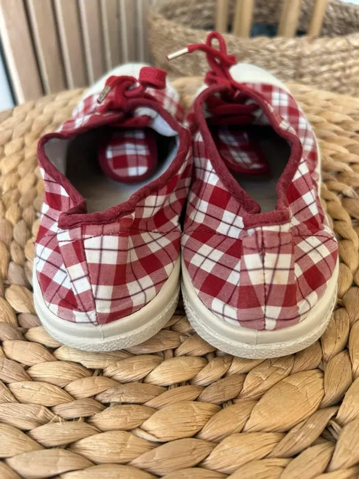Baskets en toile Bensimon rouge taille 38 - photo numéro 5