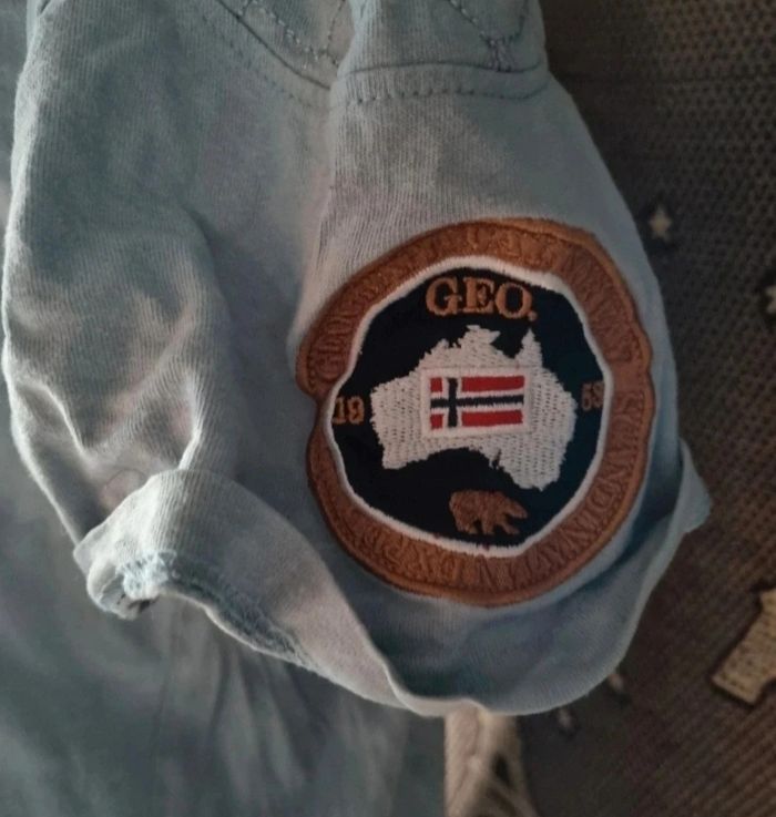 T-shirt bleu ciel Geographical Norway taille Xl - photo numéro 6