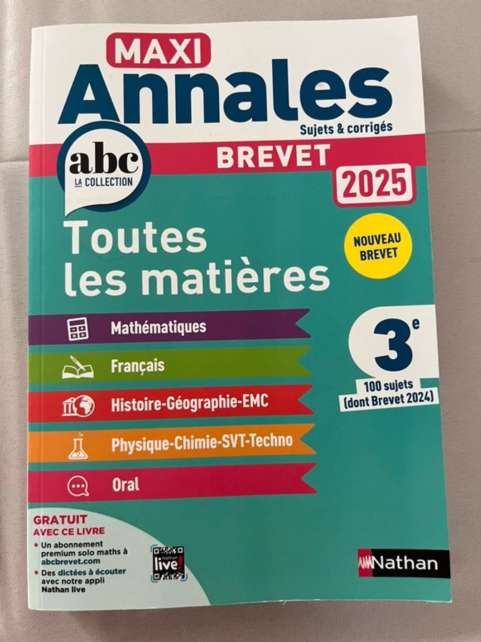Lot de 3 livres révisions - brevet 3eme - neufs - photo numéro 6