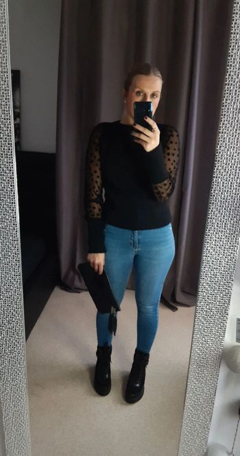 Pull manche en tule