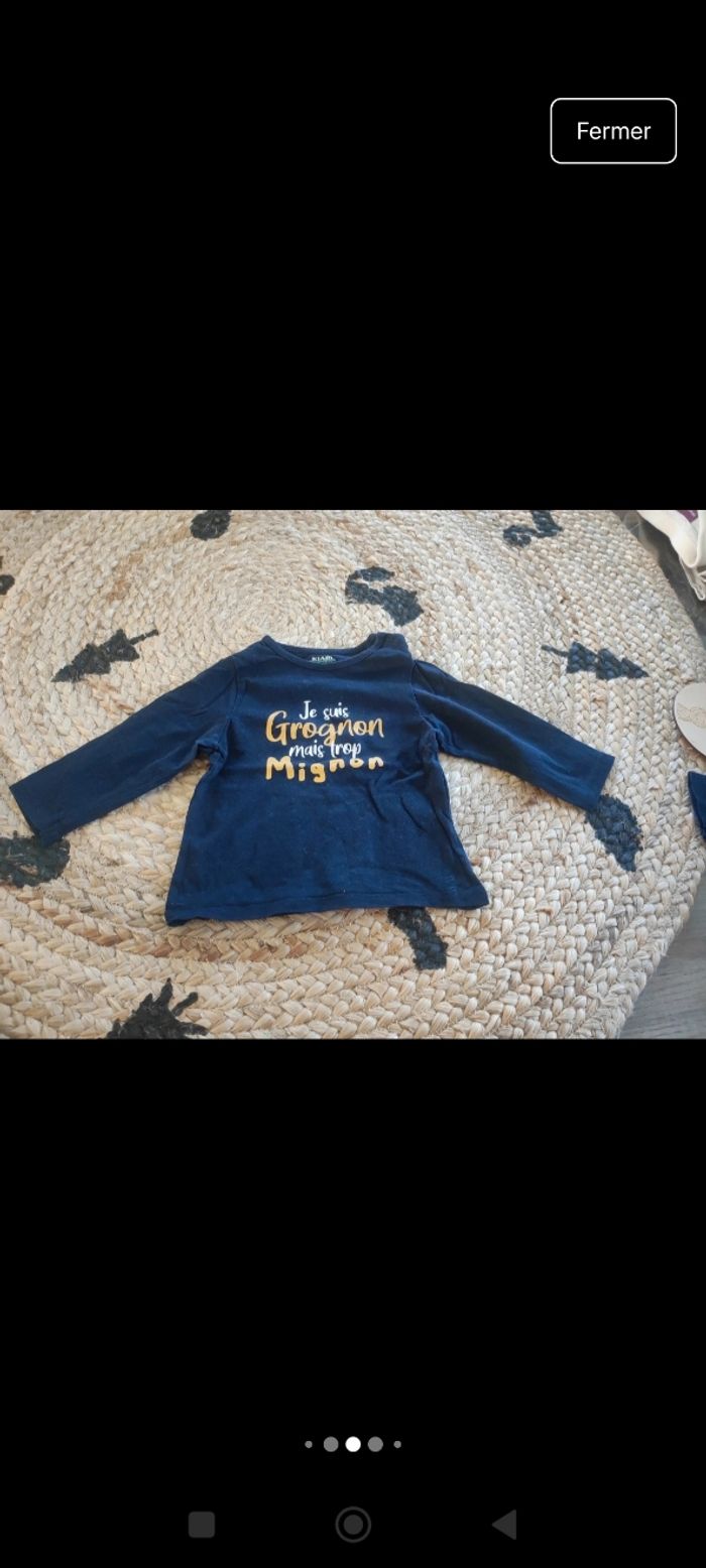 Lot 10 hauts manches longues 9 mois - photo numéro 7