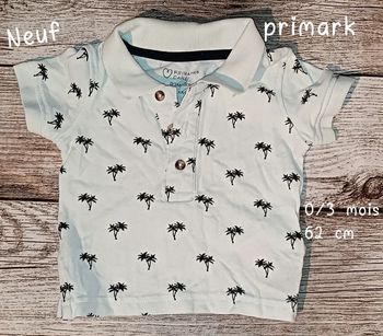 Tee-shirt Primark neuf 6mois