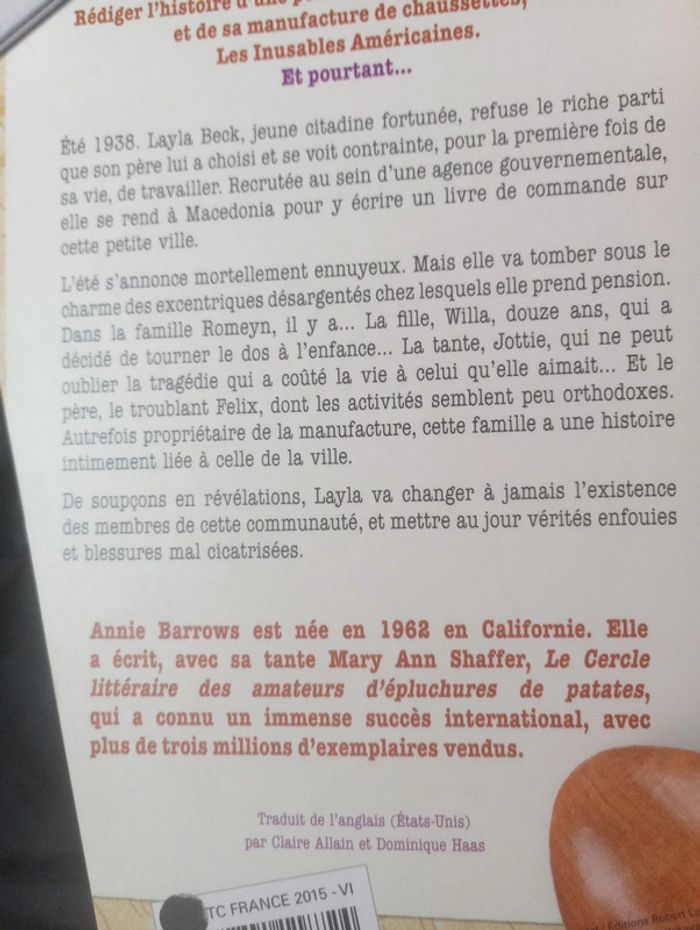 Annie Barrows - Le secret de la manufacture de chaussettes inusables - photo numéro 3