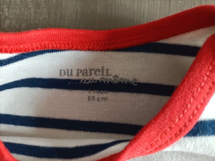 Lot de 2 bodies manches courtes DPAM 1 mois - photo numéro 7