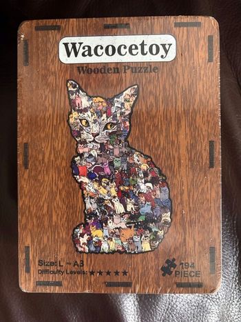 Coffret puzzle bois grand modèle avec tirelire