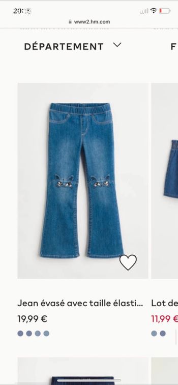 Jean’s patte éléphant