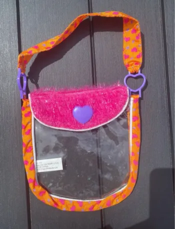 Petit sac rose et transparent