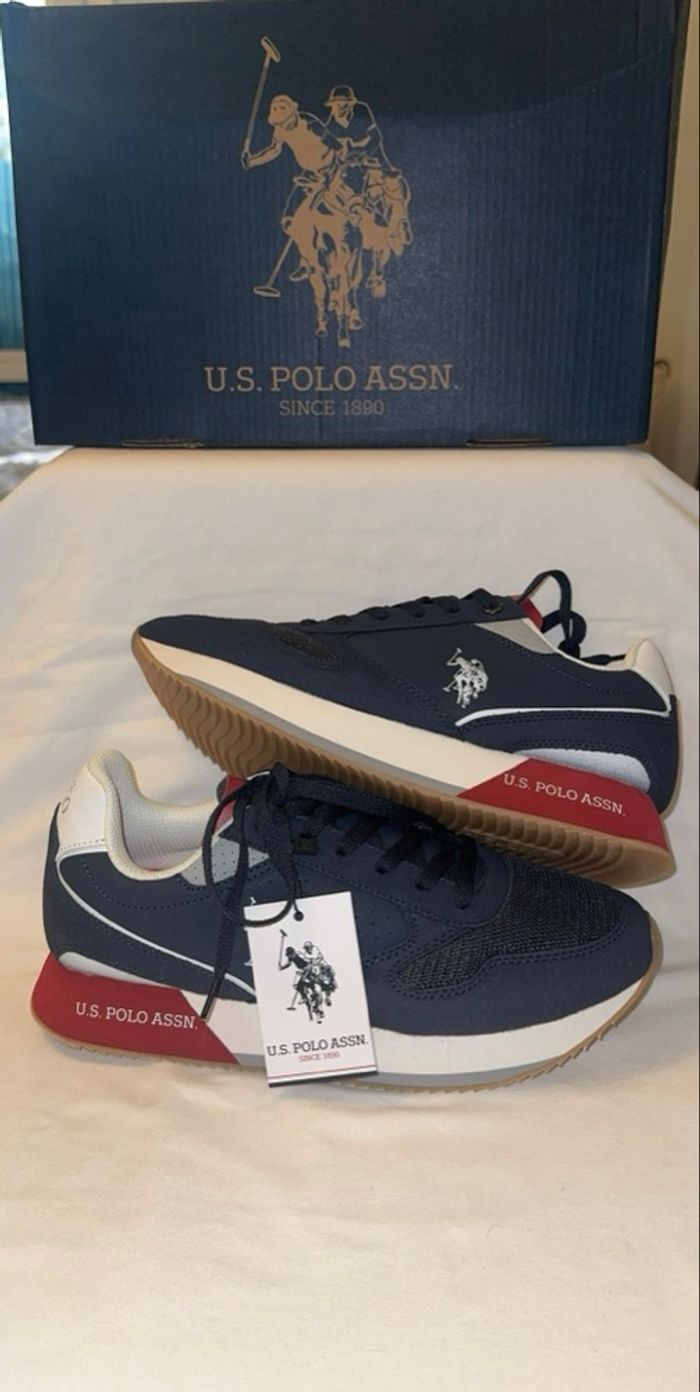 Baskets U.S. Polo Assn. neuves taille 41 - bleu marine - photo numéro 4