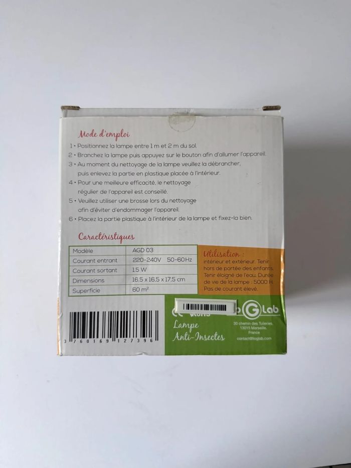 Lampe Anti Moustique Biostop - photo numéro 4