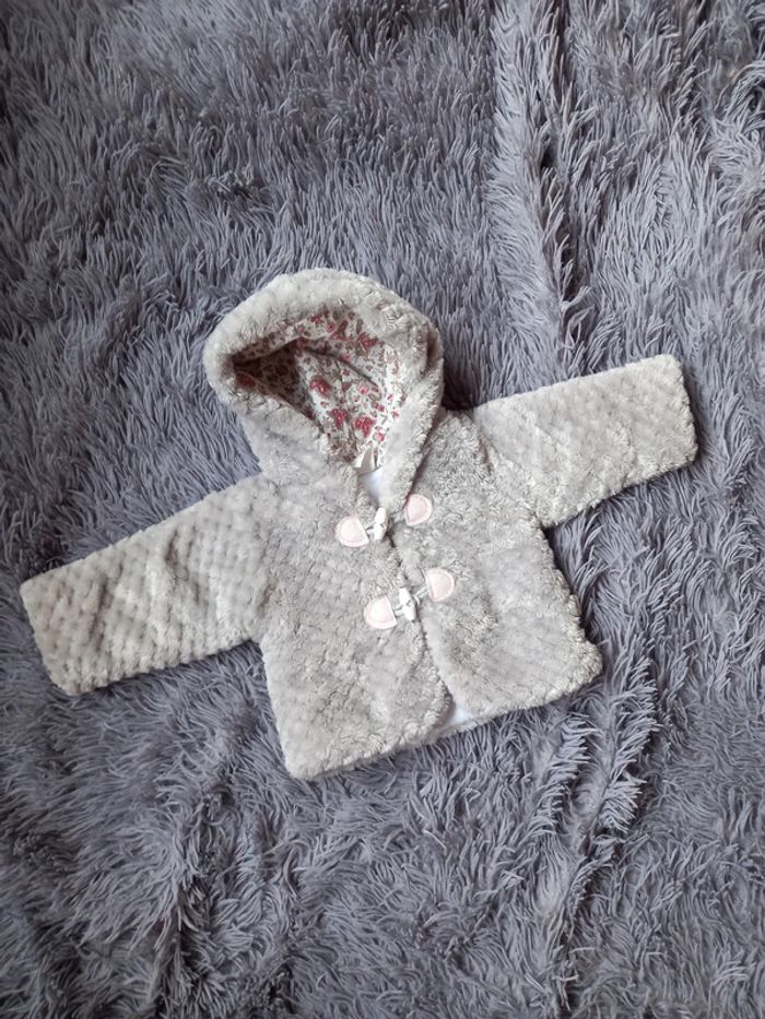 Manteau fille hiver tout doux