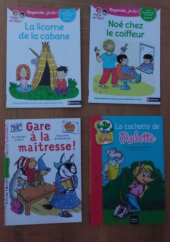 Lot de 4 livres de lecture CP CE1 CE2