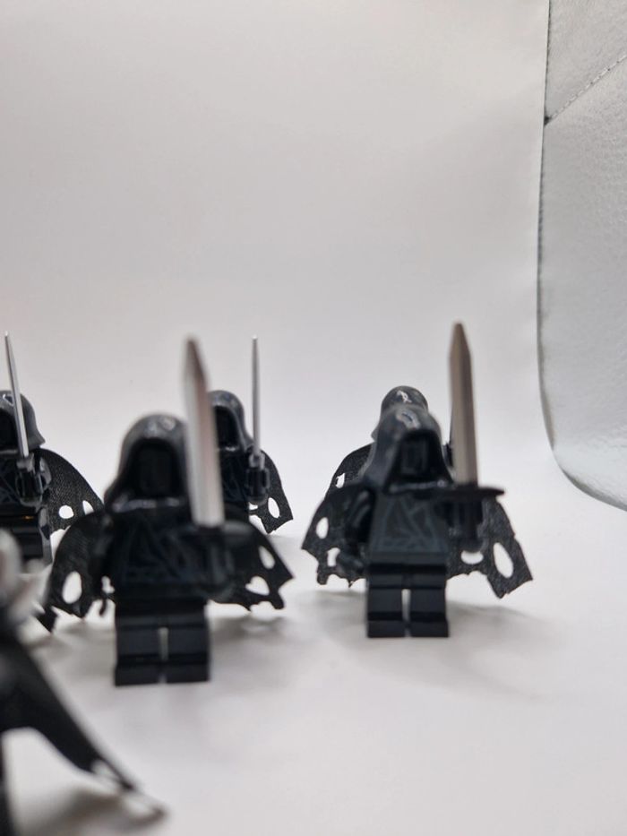 Figurines type lego Roi D'angmar et 8 Nazguls seigneur des anneaux - photo numéro 4