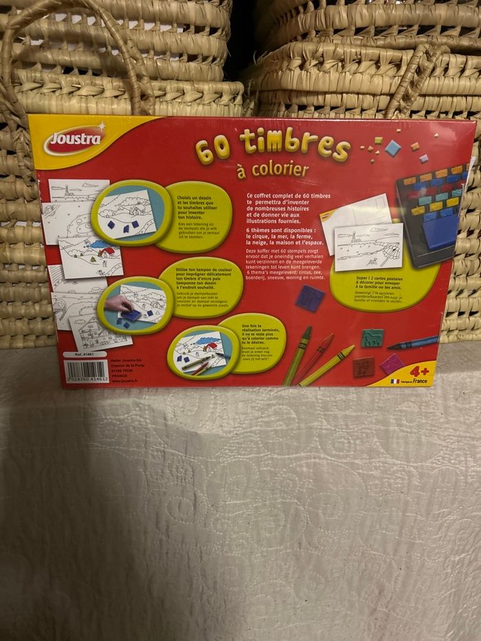 60 timbres tampons à colorier joustra neuf - photo numéro 2
