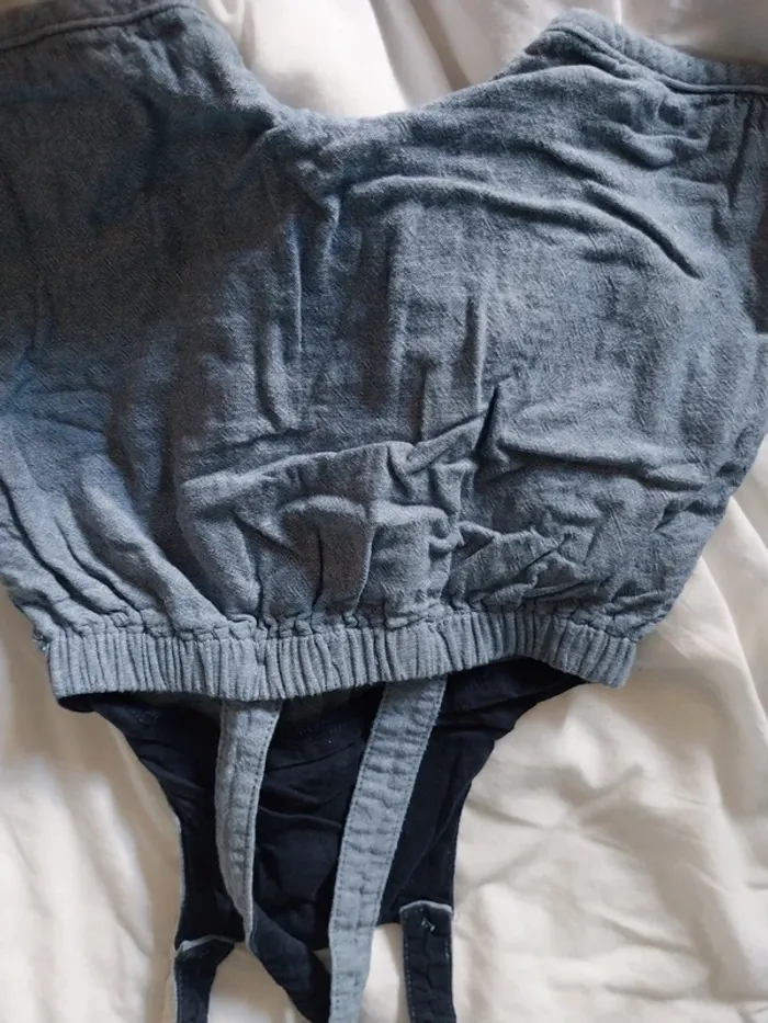 Salopette bleu gris - photo numéro 3