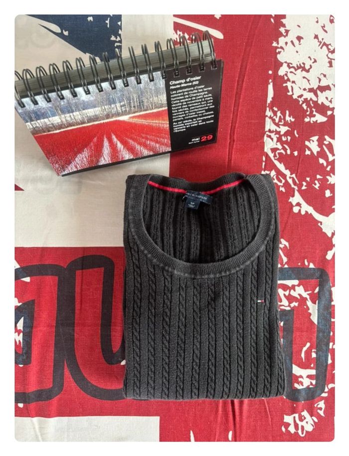 Pull Torsadé Tommy Hilfiger S noir anthracite