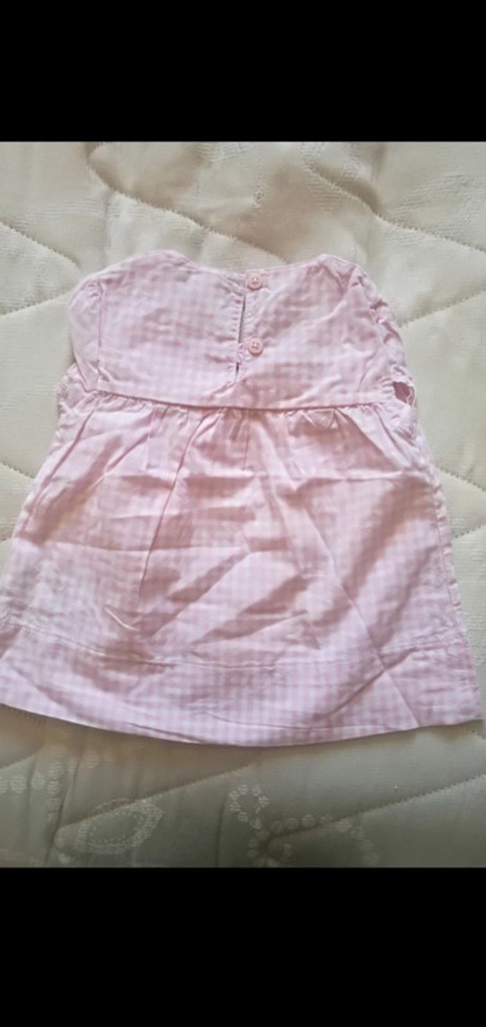 Robe été 3 mois vichy rose/blanc sans manches la redoute - photo numéro 3