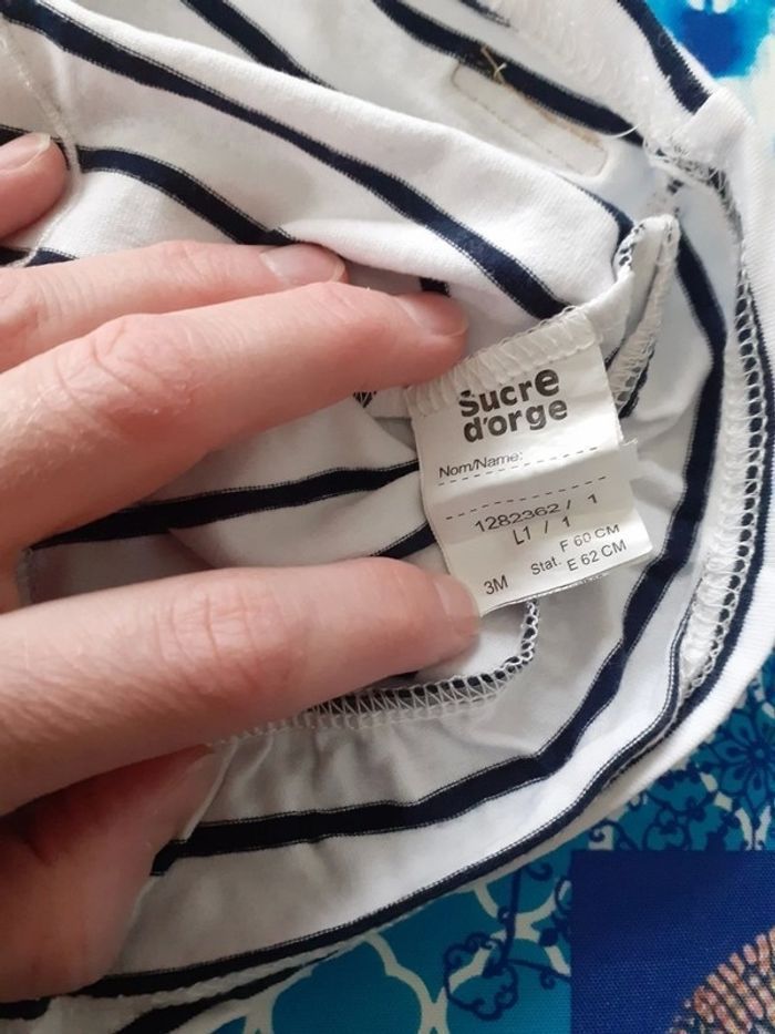 Lot de 3 Tee-shirts fille 3 mois - photo numéro 3