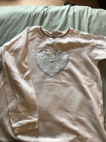 Pull à sequins  cœur - Z - 12 ans