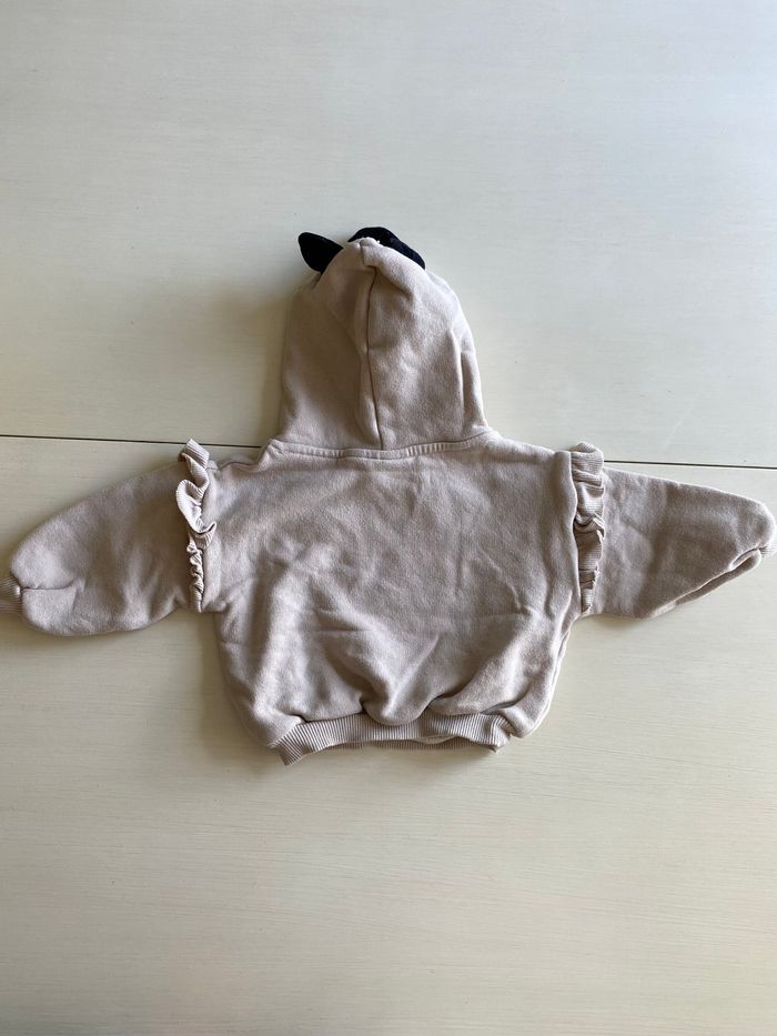 Sweat capuche chat Zara 12 mois - photo numéro 3