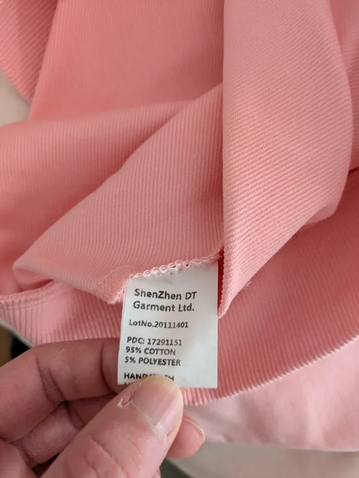 Sweat rose "Love My Mini" - PatPat Taille M (Look Mère/Fille) - photo numéro 4