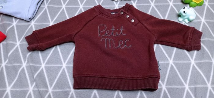 🦁 Lot 4 sweat-shirts, 3 mois - photo numéro 3