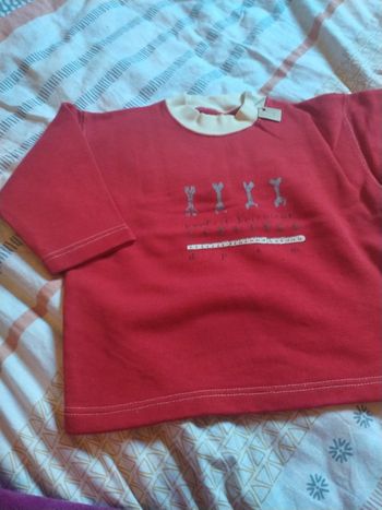 Sweat rouge 3 ans