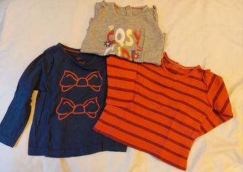Lot 3 t-shirts Lupilu 12-24 mois