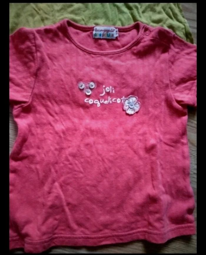 Lot de 9 tee shirt manches courtes. Filles.
Taille 3 ans - photo numéro 4