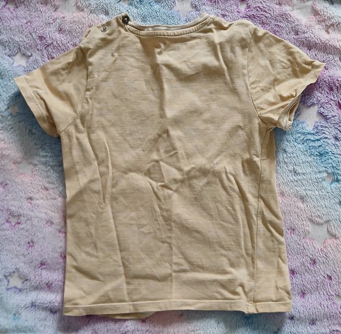 Tee-shirt jaune panthère obaibi 4 ans - photo numéro 2