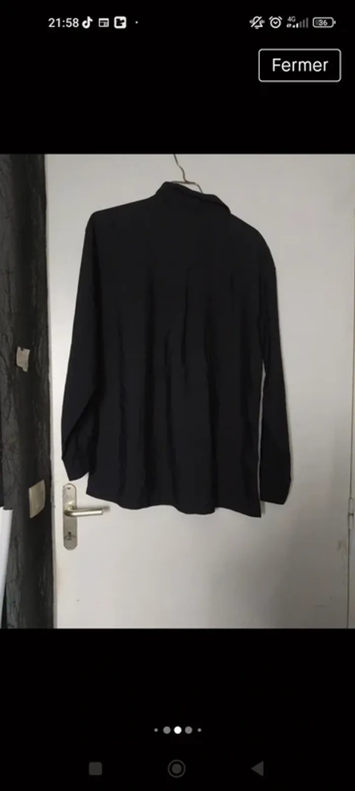 Chemise taille L noir et grise - photo numéro 2