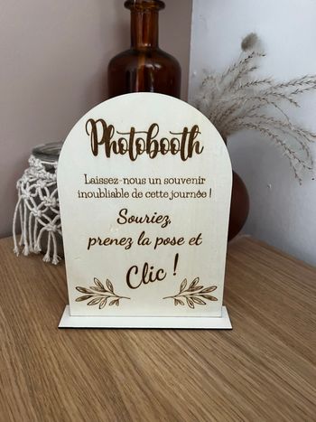 Pancarte mariage – décoration table bohème – bois