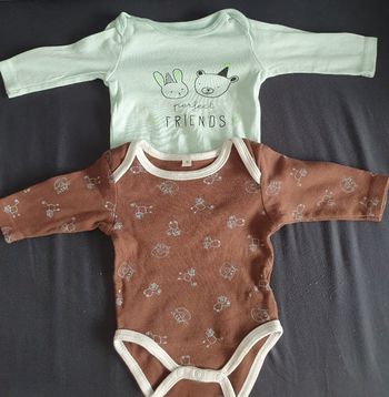 2 bodys garçon T.3M