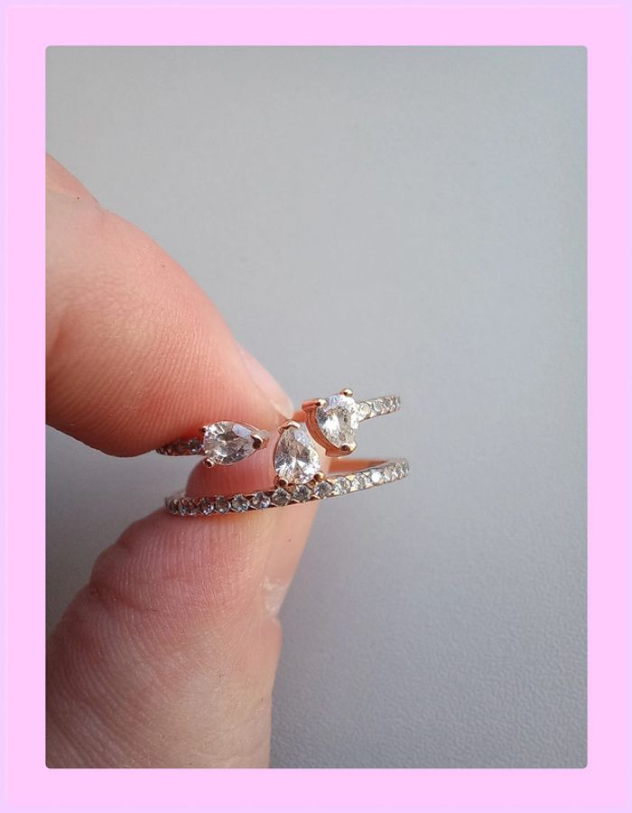 Bague en or plaqué Diamantor