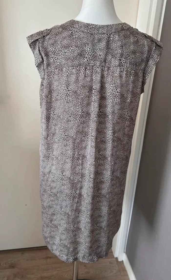 Zapa robe, imprimer léopard, fluide, femme,taille 42 - photo numéro 4